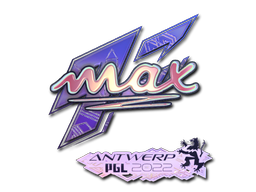 Sticker | max (Holo) | Antwerp 2022 — CS2 skin image, Exotic rarity