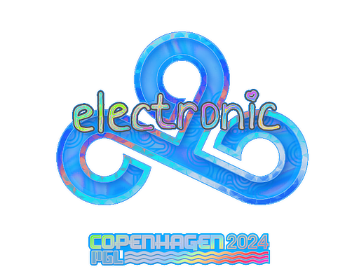 Sticker | electronic (Holo) | Copenhagen 2024 — CS2 skin image, Exotic rarity