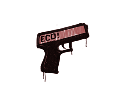 Sealed Graffiti | Eco (Blood Red) — CS2 skin image, Base Grade rarity
