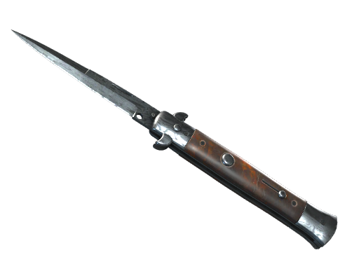 ★ StatTrak™ Stiletto Knife | Damascus Steel (Field-Tested) — CS2 skin image