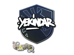 Sticker | YEKINDAR | Paris 2023 — CS2 skin image, High Grade rarity