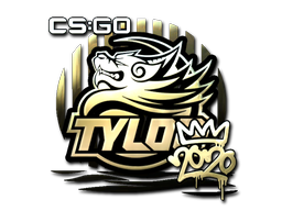 Sticker | TYLOO (Gold) | 2020 RMR — CS2 skin image, Extraordinary rarity