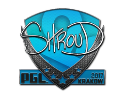Sticker | shroud | Krakow 2017 — CS2 skin image, High Grade rarity