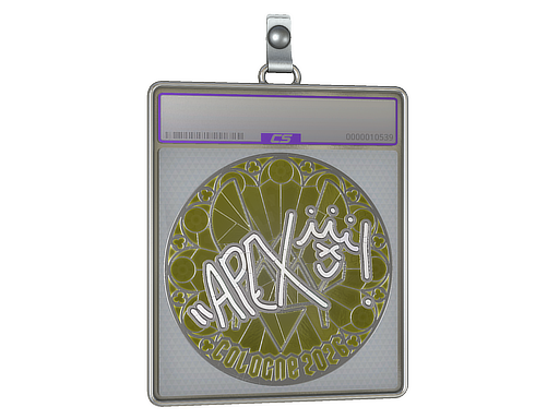 Sticker Slab | apEX (Foil) | Cologne 2026 — CS2 skin image, Remarkable rarity