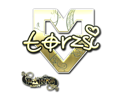 Sticker | torzsi (Gold) | Paris 2023 — CS2 skin image, Extraordinary rarity
