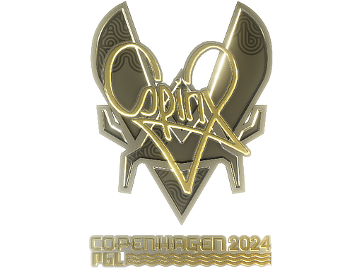 Sticker | Spinx (Gold) | Copenhagen 2024 — CS2 skin image, Extraordinary rarity