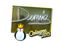 Sticker | dennis (Foil) | Cologne 2015 — CS2 skin image, Exotic rarity