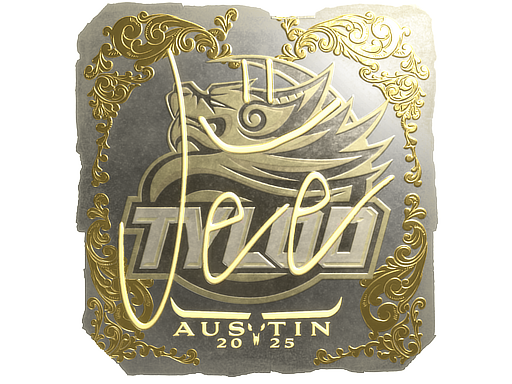 Sticker | Jee (Gold) | Austin 2025 — CS2 skin image, Extraordinary rarity
