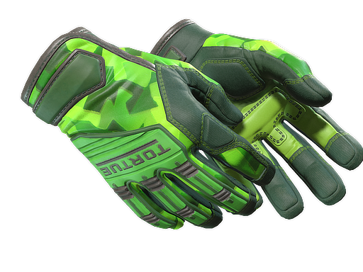 ★ Specialist Gloves | Lime Polycam — скин CS2, редкость Extraordinary