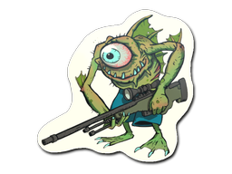 Sticker | Green Cyclawps — CS2 skin image, High Grade rarity