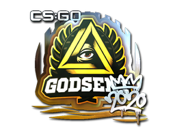 Sticker | GODSENT (Foil) | 2020 RMR — CS2 skin image, Exotic rarity