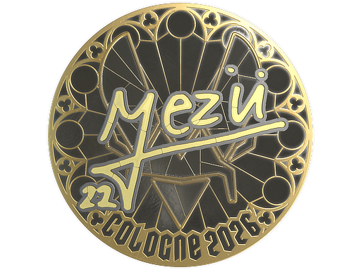 Sticker | mezii (Gold) | Cologne 2026 — CS2 skin image, Extraordinary rarity