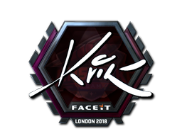Sticker | Kvik (Foil) | London 2018 — CS2 skin image, Remarkable rarity