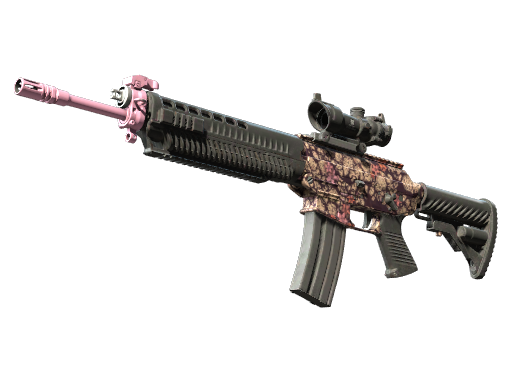 SG 553 | Desert Blossom (Minimal Wear) — изображение скина CS2, редкость Mil-Spec Grade