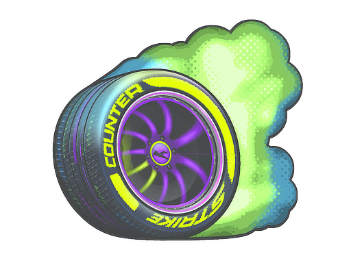Sticker | Burnout (Lenticular) — CS2 skin image, Extraordinary rarity