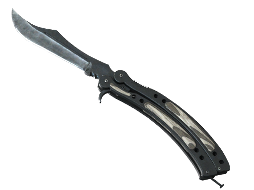 ★ StatTrak™ Butterfly Knife | Black Laminate (Factory New) — CS2 skin image
