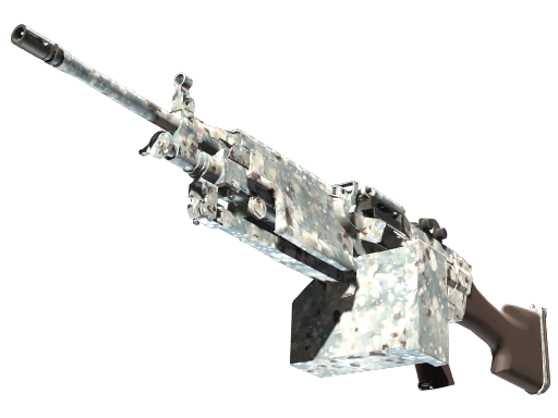 M249 | Blizzard Marbleized (Field-Tested) — изображение скина CS2, редкость Industrial Grade