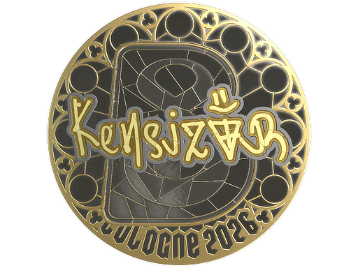 Sticker | kensizor (Gold) | Cologne 2026 — CS2 skin image, Extraordinary rarity