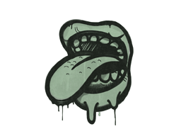 Sealed Graffiti | Eat It (Cash Green) — CS2 skin image, Base Grade rarity
