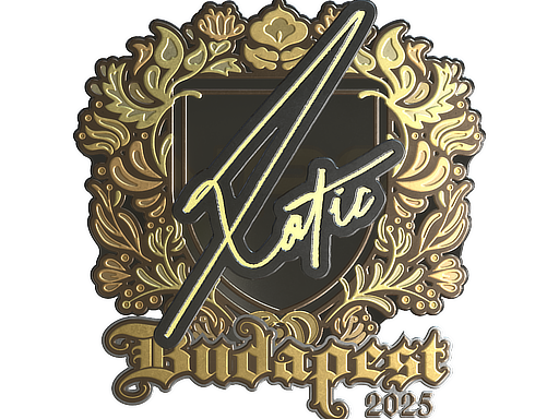 Sticker | XotiC (Gold) | Budapest 2025 — CS2 skin image, Extraordinary rarity