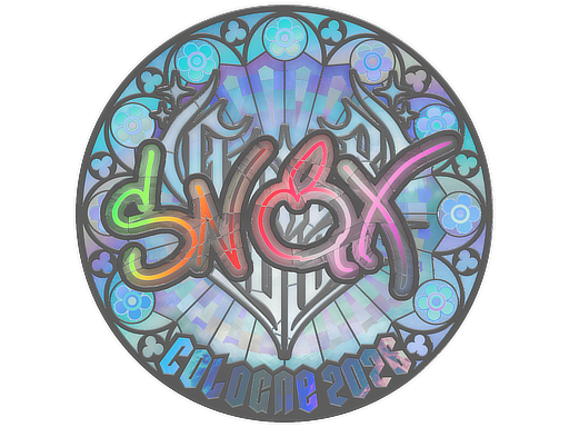 Sticker | Snax (Holo) | Cologne 2026 — CS2 skin image, Exotic rarity
