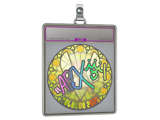 Sticker Slab | apEX (Holo) | Cologne 2026 — CS2 skin image, Exotic rarity