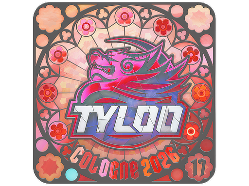 Sticker | TYLOO (Holo, Ranked) | Cologne 2026 — CS2 skin image, Exotic rarity