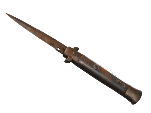 ★ StatTrak™ Stiletto Knife | Rust Coat (Well-Worn) — CS2 skin image