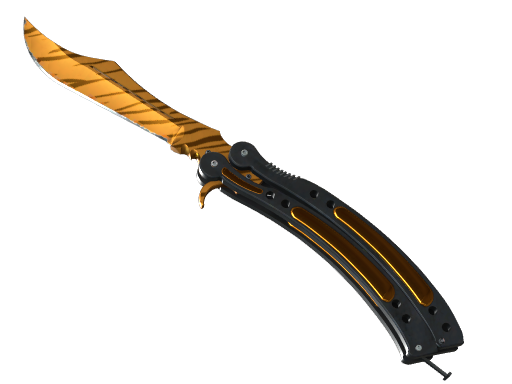 ★ StatTrak™ Butterfly Knife | Tiger Tooth — CS2 skin,  rarity