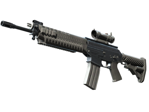 SG 553 | Damascus Steel (Battle-Scarred) — изображение скина CS2, редкость Mil-Spec Grade