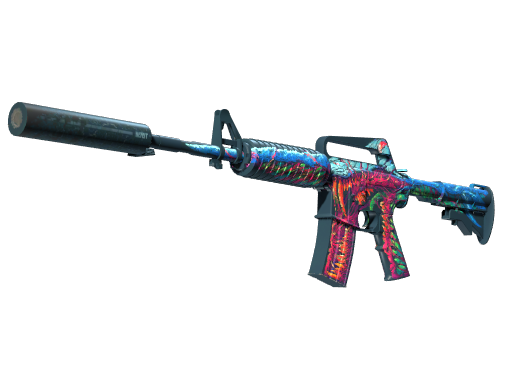 M4A1-S | Hyper Beast (Well-Worn) — изображение скина CS2, редкость Covert