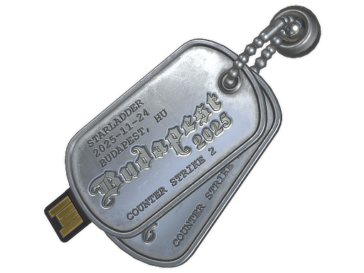 Souvenir Charm | Budapest 2025 Highlight | Twistzz dual chaos — сувенирный чарм Budapest 2025