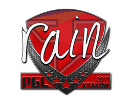Sticker | rain | Krakow 2017 — CS2 skin image, High Grade rarity