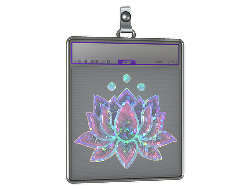 Sticker Slab | Lotus (Glitter) — CS2 skin image, Remarkable rarity