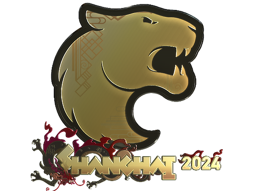 Sticker | FURIA (Gold) | Shanghai 2024 — CS2 skin image, Extraordinary rarity