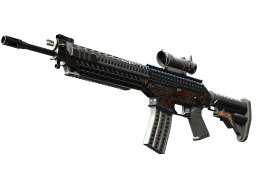 SG 553 | Heavy Metal — скин CS2