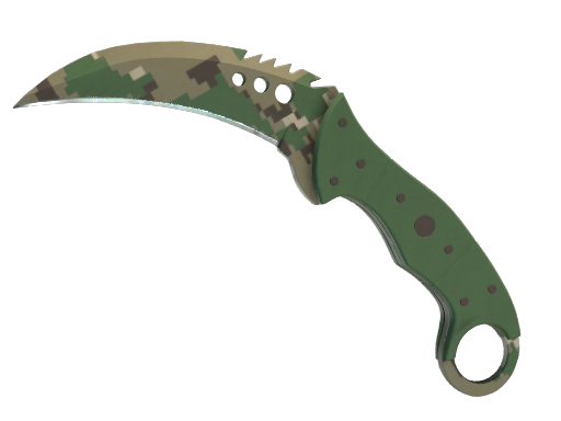 ★ StatTrak™ Talon Knife | Forest DDPAT (Well-Worn) — CS2 skin image