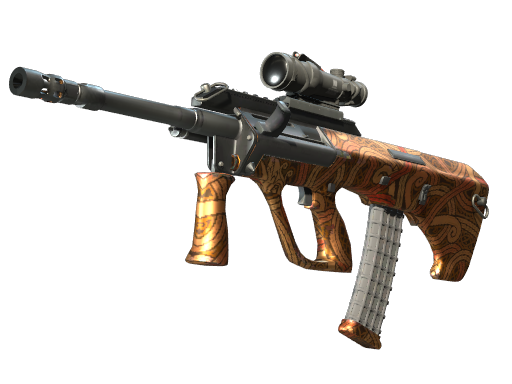 AUG | Flame Jörmungandr — скин CS2, редкость Restricted