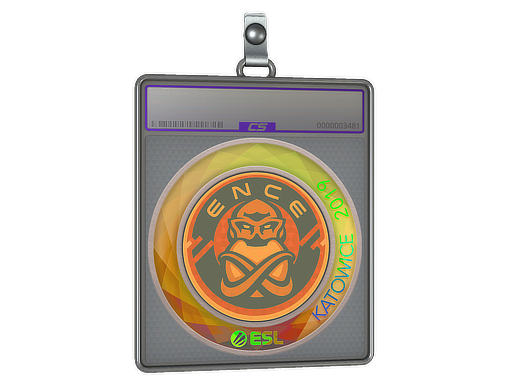 Sticker Slab | ENCE (Holo) | Katowice 2019 — CS2 skin image, Remarkable rarity