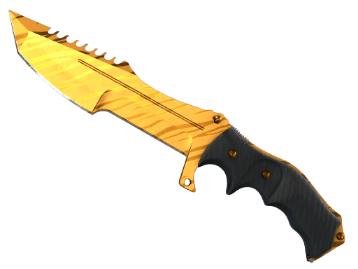 ★ StatTrak™ Huntsman Knife | Tiger Tooth (Minimal Wear) — CS2 skin image