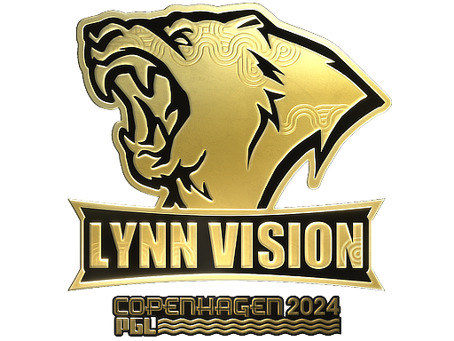 Sticker | Lynn Vision (Gold) | Copenhagen 2024 — CS2 skin image, Extraordinary rarity