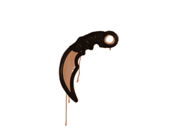 Sealed Graffiti | Karambit (Tiger Orange) — CS2 skin image, Base Grade rarity