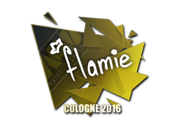 Sticker | flamie | Cologne 2016 — CS2 skin image, High Grade rarity
