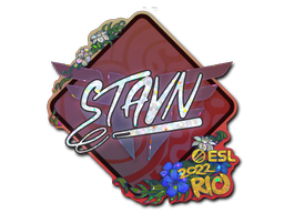Sticker | stavn (Glitter) | Rio 2022 — CS2 skin image, Remarkable rarity