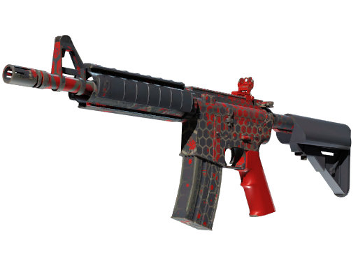 M4A4 | Converter (Well-Worn) — изображение скина CS2, редкость Mil-Spec Grade