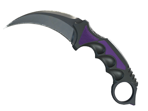 ★ Karambit | Ultraviolet (Well-Worn) — изображение скина CS2, редкость Covert