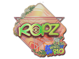 Sticker | ropz (Holo) | Rio 2022 — CS2 skin image, Exotic rarity