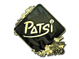 Sticker | Patsi (Gold) | Rio 2022 — CS2 skin image, Extraordinary rarity
