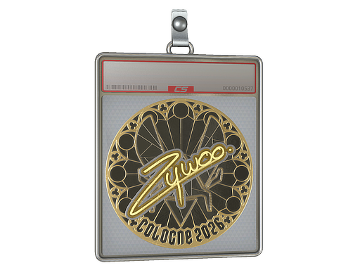 Sticker Slab | ZywOo (Gold) | Cologne 2026 — CS2 skin image, Extraordinary rarity