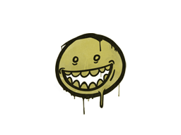 Sealed Graffiti | Mr. Teeth (Tracer Yellow) — CS2 skin image, Base Grade rarity